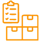 Icon representing ASC Global's product availability, featuring a stacked boxes or inventory graphic with the text '40+ million products available' to emphasize large-scale stock.
