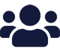 blue icon representing three employees