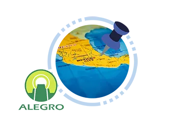 Icon representing the establishment of Alegro Industries SA de Cv in Guadalajara, Mexico, symbolizing its presence and operations in the region.