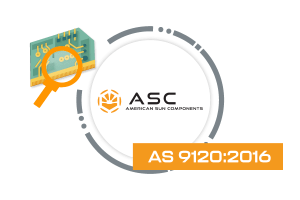 ASC American Sun Components is rebranded.<br />
Testing labs are established in Shenzhen, China.<br />
AS 9210:2016 | AS 6081:2012 | ISO 9001:2015 Certifications are obtained.