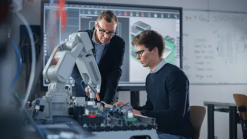 Banner image of ASC Global's Reliable Testing & Analysis services, showcasing advanced lab equipment and technicians performing electrical, environmental, and radiation testing, with text highlighting failure analysis, and both destructive and non-destructive physical testing for programs and projects of all sizes