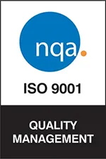 Icon representing the NQA ISO 9001:2015 Standard for Quality Management Certification, symbolizing global compliance with quality assurance and process efficiency.