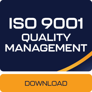 Button labeled 'ISO 9001:2015 Certification' linking to ASC Global's adherence to the international standard for quality management systems