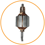 Assorted electromechanical parts including switches, relays, and motors, showcasing ASC Global’s offerings for integrated mechanical and electrical systems
