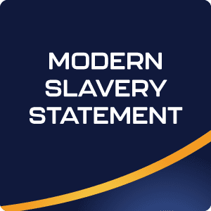 Button labeled 'Modern Slavery Statement' linking to ASC Global's commitment to preventing modern slavery and human trafficking within its operations and supply chain