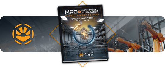 Mini banner promoting ASC Global’s MRO Market Report Q2 2026, emphasizing vendor consolidation as a key strategy for cost control and supply chain resilience.