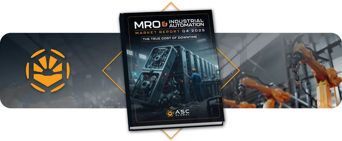Mini banner linking to ASC Global’s MRO & Industrial Automation Report, featuring industry insights and trends on products and manufacturers.
