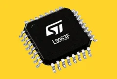 Illustration of an advanced battery management system integrated into an electric vehicle battery pack, featuring semiconductor control chips, energy monitoring electronics, and real-time diagnostic displays. The image represents STMicroelectronics' L9963F battery management IC, highlighting battery cell monitoring, functional safety, energy storage optimization, electric vehicle technology, precision power management, and enhanced protection for automotive and industrial battery systems.