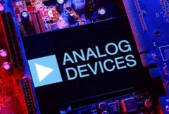 Illustration of advanced power management semiconductors operating within an AI data center environment, featuring high-performance processors, chiplets, voltage regulation systems, and server infrastructure. The image represents Analog Devices' acquisition of Empower Semiconductor, highlighting integrated voltage regulator technology, AI accelerator power delivery, chiplet-level power management, energy efficiency, and the growing demand for advanced semiconductor solutions supporting next-generation computing platforms.