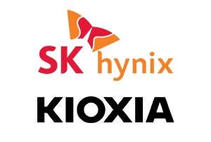 SK hynix and Kioxia semiconductor banner highlighting SK hynix’s growing strategic influence over Kioxia’s ownership and its implications for the global memory market.