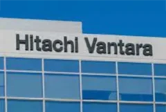 Conceptual image illustrating Hitachi considering the sale of Hitachi Vantara, symbolizing a strategic shift in data storage and infrastructure, potential portfolio streamlining, and emerging private equity interest in the storage business.