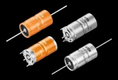 TDK electronics banner highlighting the introduction of high-ripple aluminum capacitors designed for power electronics and demanding industrial applications requiring reliable power management.