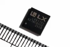LX Semicon automotive electronics banner highlighting its entry into the automotive market with a domestically developed microcontroller unit (MCU) for vehicle applications.