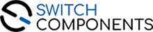 Switch Components logo displayed alongside ASC Global branding, highlighting ASC Global as an authorized distributor of Switch Components products.