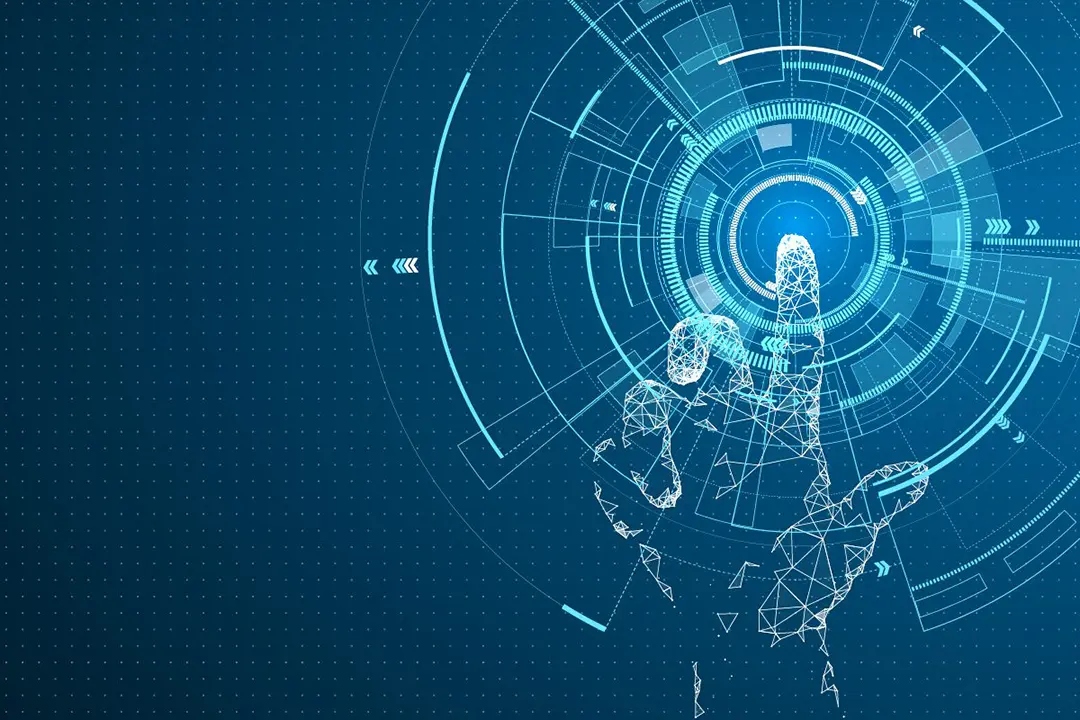 Technology-focused banner with digital network graphics, global supply lines, and electronic components, illustrating ASC Global’s strategic sourcing, rigorous inspection, global inventory access, and proprietary platform for excess inventory management.