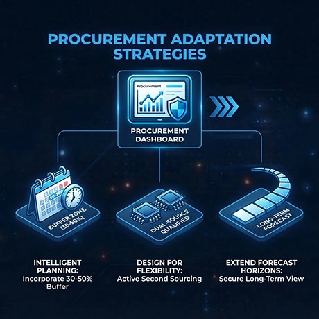 ti_shortage_blogpost_image_03 Procurement teams adapting to supply uncertainty through intelligent planning, flexible product design, and extended forecast horizons.